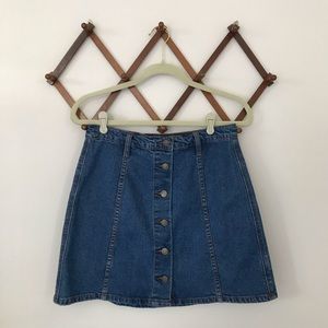 urban outfitters denim a-line skirt size 10